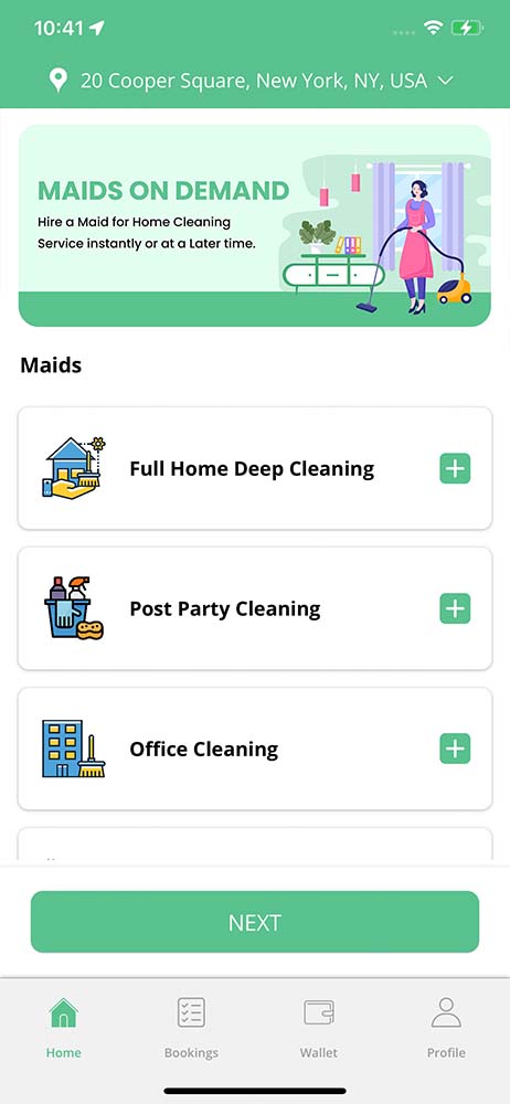 user app